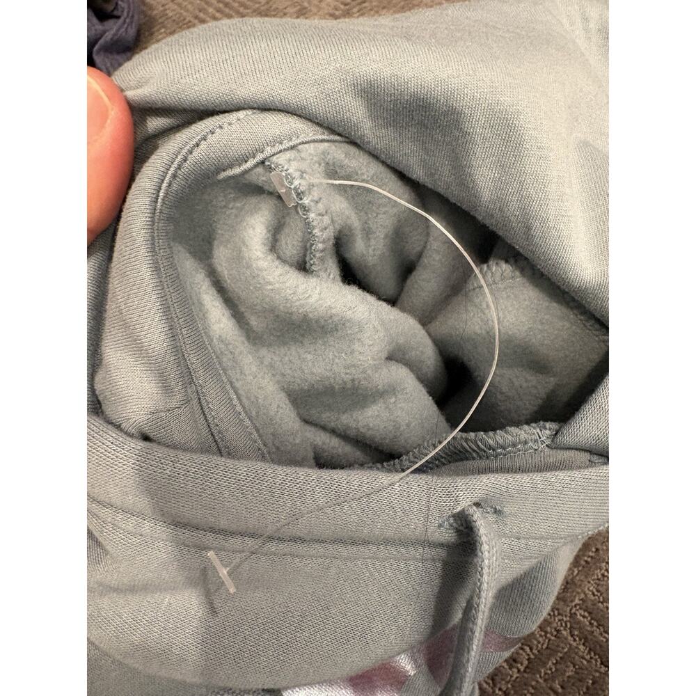 Under Armour Woman's Rival Greenish Blue Fleece Metallic Logo Hoodie XS NWOT - Picture 6 of 6